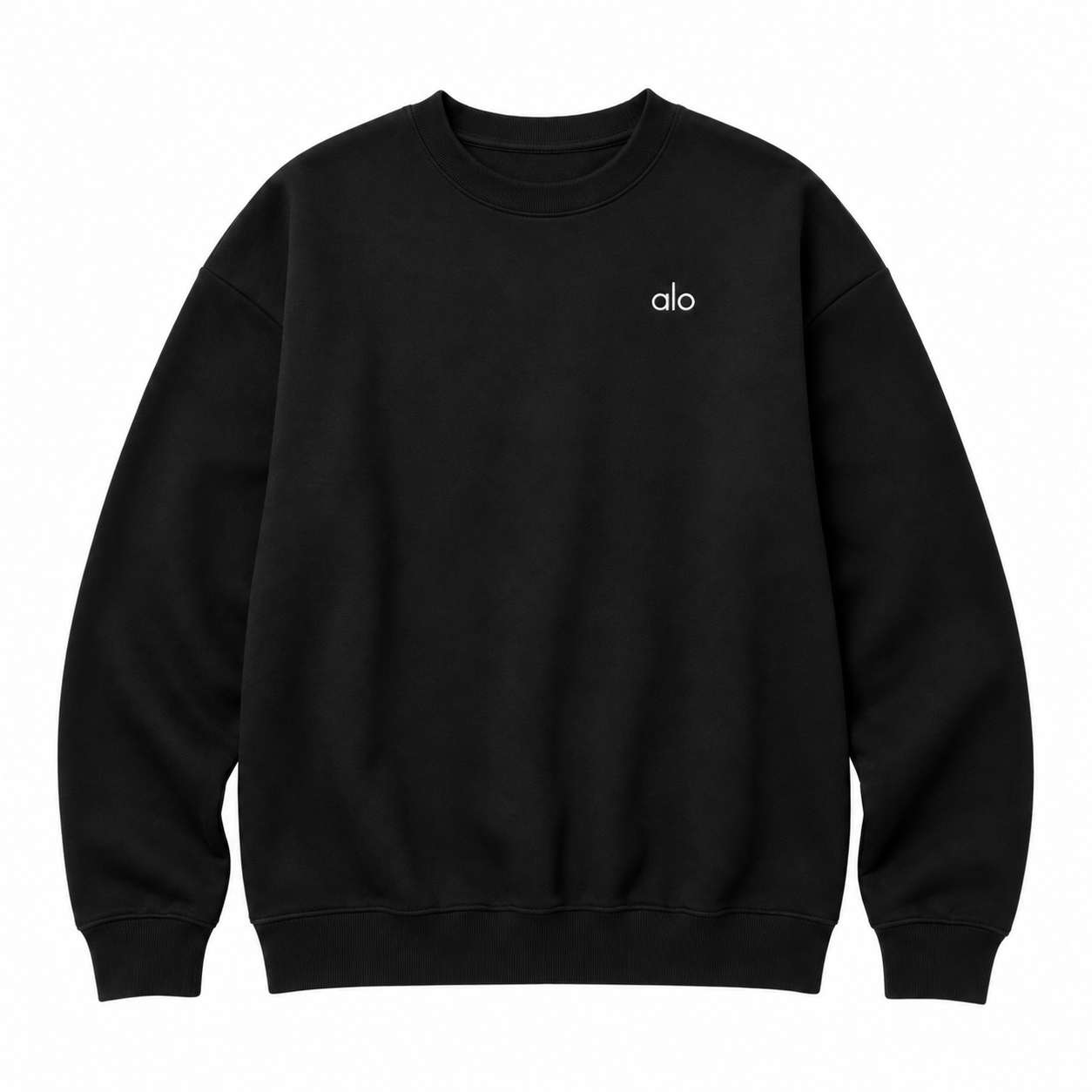 Crewneck Top — Classic Black