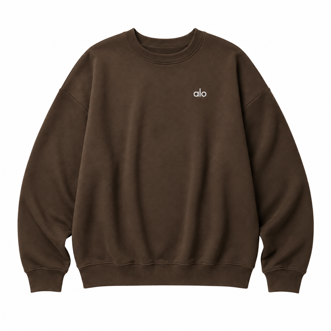 Crewneck Top — Espresso Brown