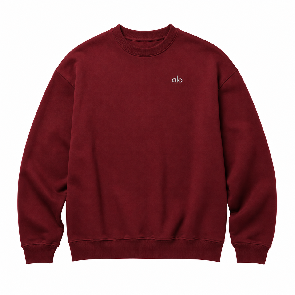 Crewneck Top — Deep Burgundy