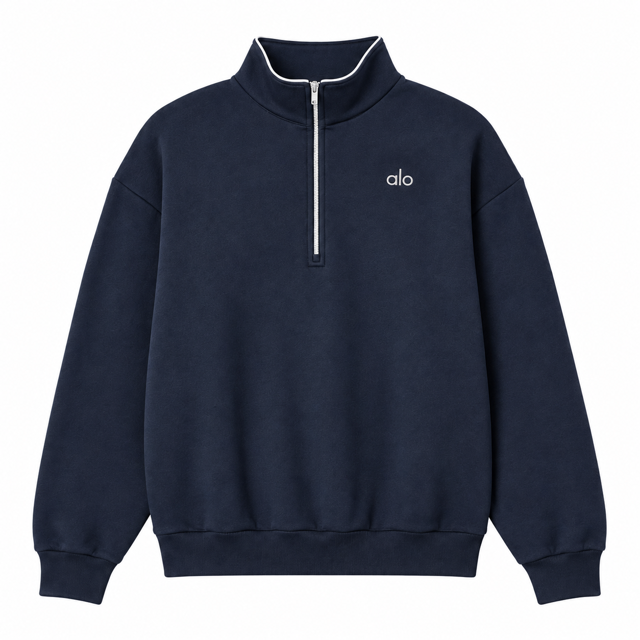 Quarter Zip Top — Navy Blue