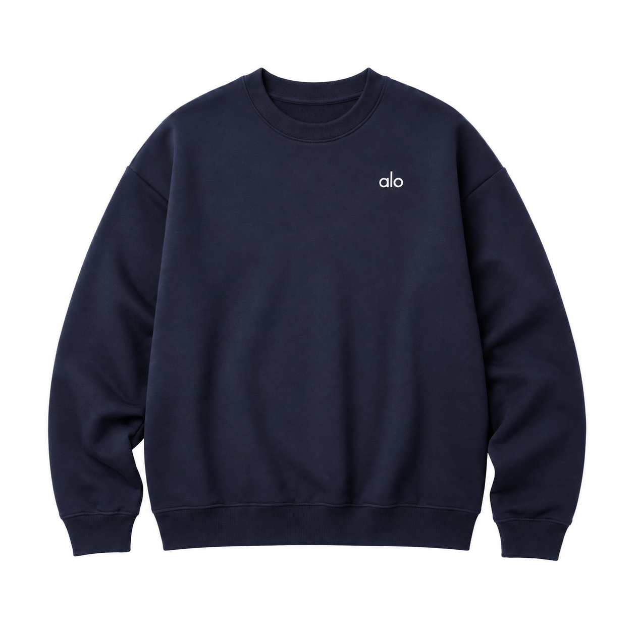 Crewneck Top — Midnight Navy