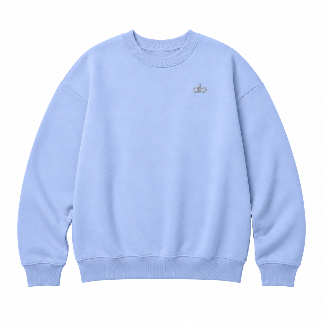 Crewneck Top — Powder Blue