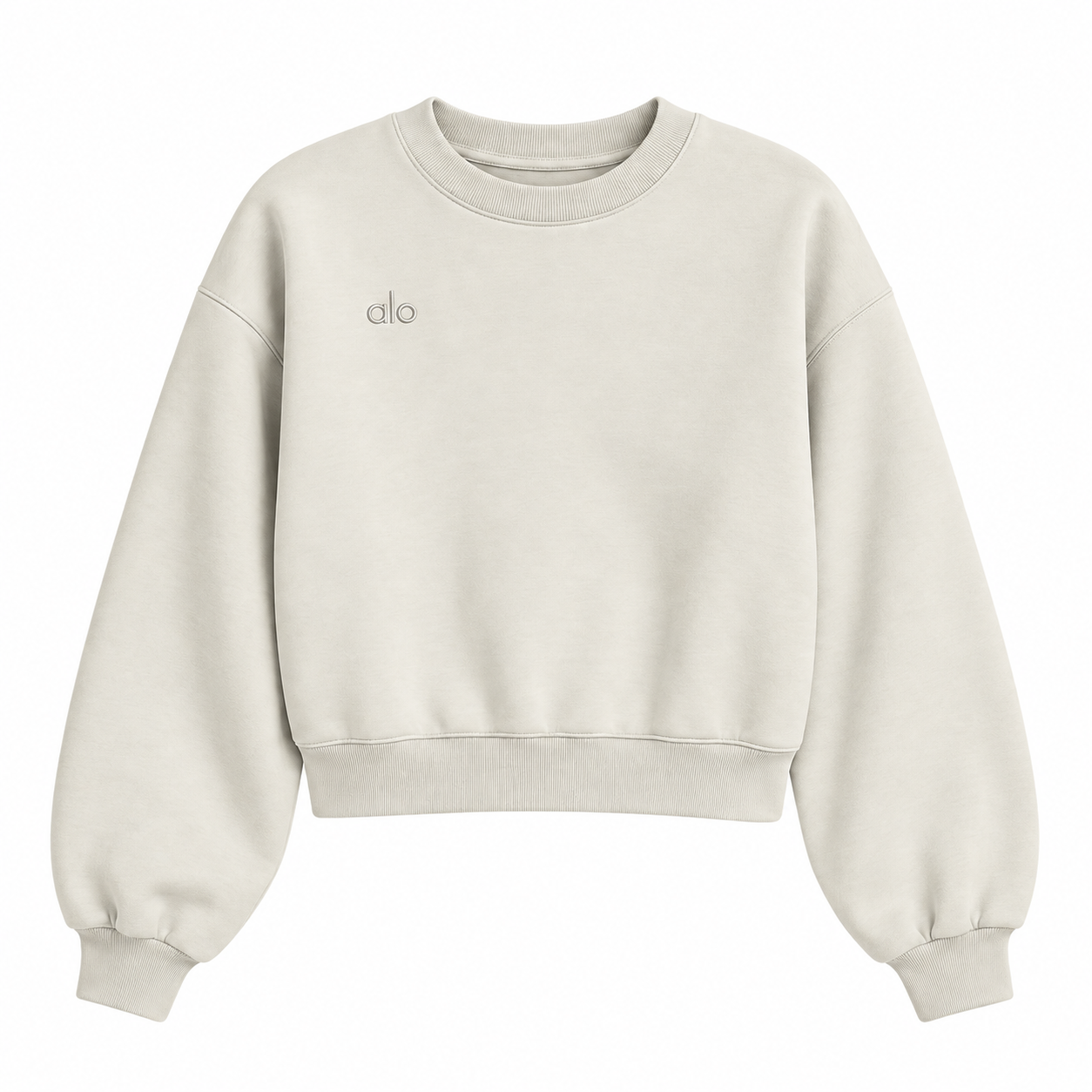 Crewneck Top — Cream